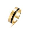 Wind Roman Numeral Ring Stainless Steel Plated Real Gold Non-Fading Ring Premium Sense Titanium Steel Ring