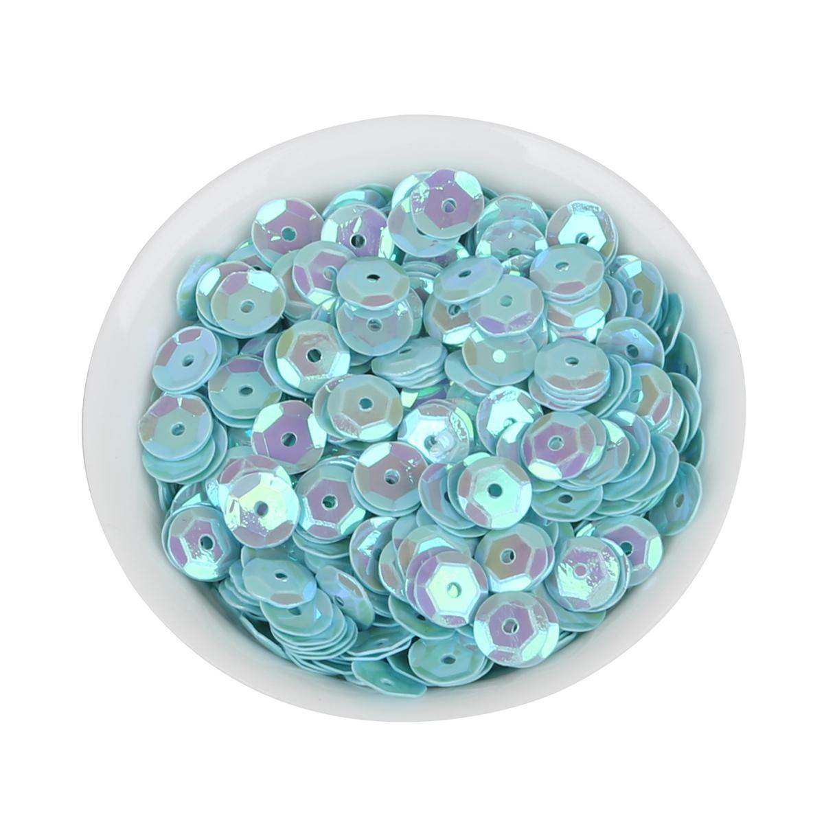 

1200 шт., разноцветные блестки из ПВХ, плоские круглые свободные пайетки, швейные свадебные аксессуары для женской одежды бирюзовый