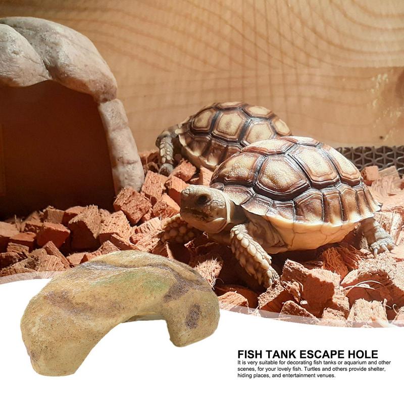 Aquarium Dekoration Felsenhöhlen Natürlich Reptilien Versteckfelsenhöhle Versteck Schildkrötenhöhle Beckenzubehör Für Reptilien Eidechsen