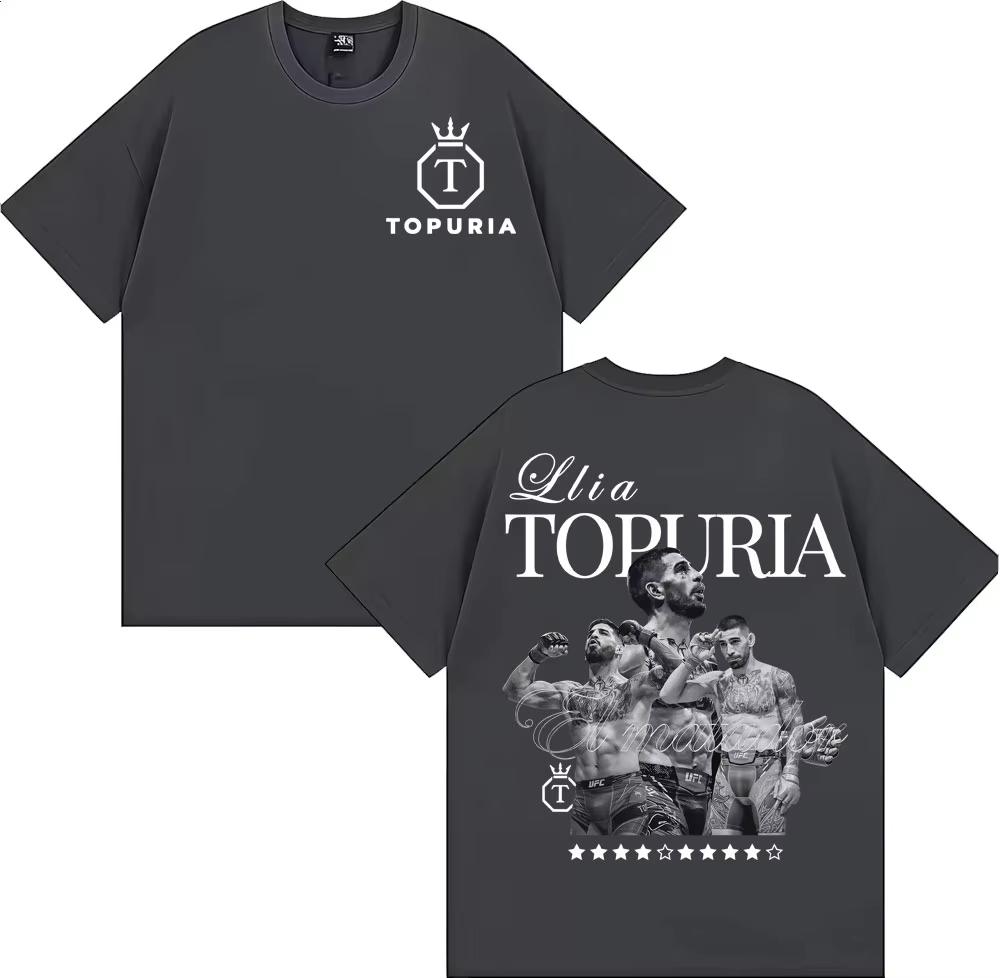 Limitiertes El Matador Ilia Topuria T-Shirt Unisex Kleidung Mode Vintage Kurzarm-T-Shirts Unisex Baumwoll-T-Shirt