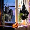 Small Hanging Vines Holder Bat Plant Pot, 3D Printed Owl Planter, Halloween Lover Gift Gothic for Trailing Vines, Home Porch Balcony Decor Alternative