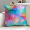Tie-Dye Cushion Cover Soft & Easy-Wash Pillow Case – Versatile For Couch, Bed, Travel And Office