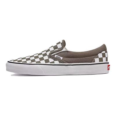 Classic Slip-On Color Theory Schachbrett - Bungee Cord Unisex Sneaker Braun VN000BVZ9JC