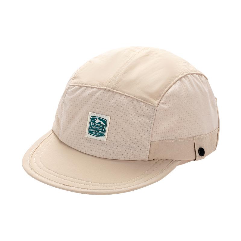 1Pc Retro 5-Panel Splicing Baseball Cap For Men And Women Summer Thin Breathable Sunscreen Sunshade Hiphop Patch Quickdrying Hat