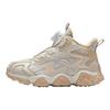 Anta Moda Tendência Espessos Quentes Antiderrapantes Duráveis Cano Médio Sapatos Casuais Tênis Infantis Cinza Marrom A22449941-4
