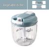 Multi-Function Manual Vegetable and Meat Chopper: Hand-Pull Garlic Mincer, Dumpling Filler, Vegetable Cutter