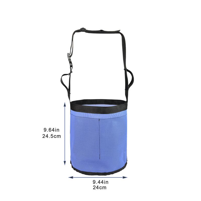 Feed Bag for Horses Grain Feedbag Slow Feeding Adjustable Elastic Strap Horse Supplies Hay Bag Horse Care Products