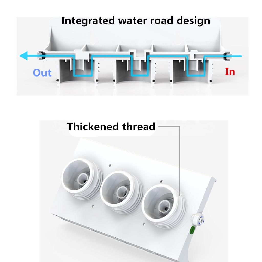 

5-ступенчатая система фильтрации воды Питьевая Ультрафильтрация Замена 180 л/ч 0,1-0,4 МПа Очиститель Фильтры Система Фильтрация 255x135x310 мм