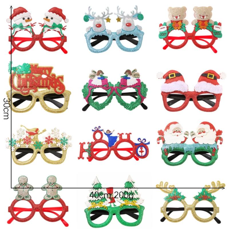 Festive Headband Eyeglass Frames: Christmas, Halloween, Valentine's Day & Party Glasses with Santa Claus Design
