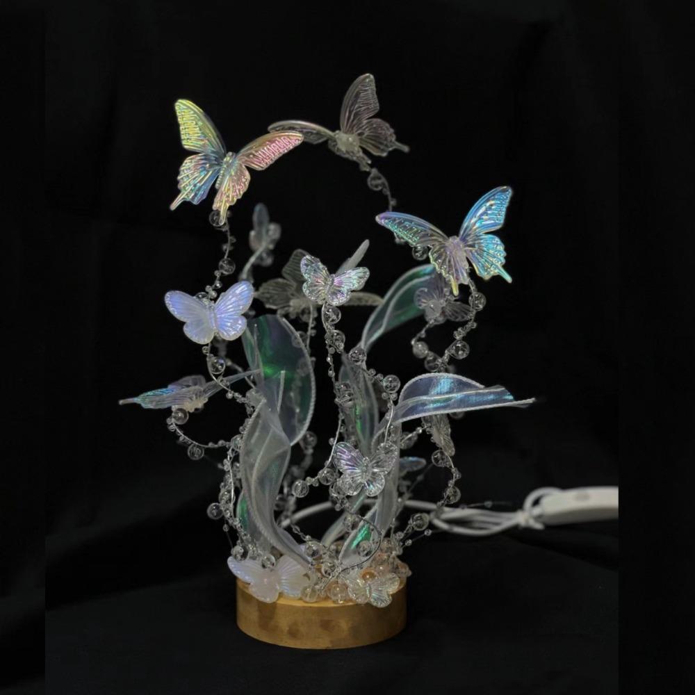 Handmade Butterfly Night Light DIY Reading Lamp Desktop Decorative Lamp  Boyfriend and Girlfriend