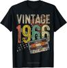 Vintage 1966 59th Birthday Gifts For Unisex Unisex 59 Year Old Tshirt Custom Printed Graphic T Shirts Vintage T Shirt Ropa Hombre