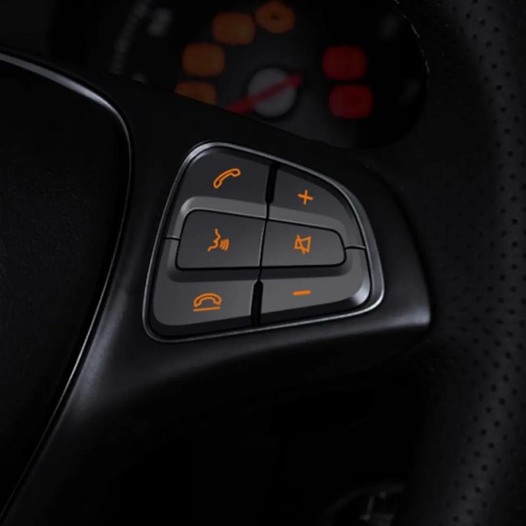 Car Steering Wheel Control Menu Switch Button Cover Trim Stickers For Mercedes Benz GLA CLA GLE GLC GLS CLS W205 W253 C200L