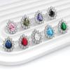 Luxury Pear Shaped Drop Earrings With Sparkling Crystals Minimalist Dainty Studs Versatile Jewelry For Women