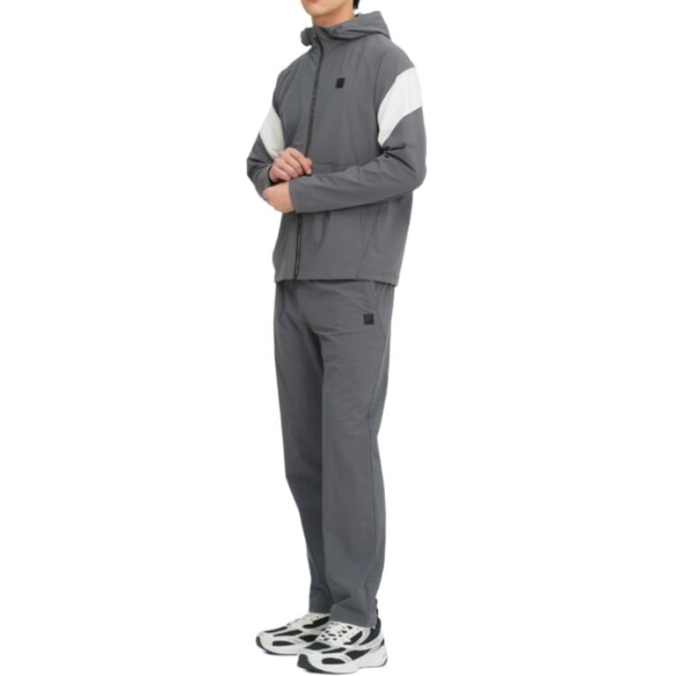 FILA Casual Pants Unisex Gray Moderate Straight Fit Pants FS2FPH2201U-DGY