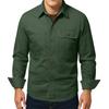 Men's Relaxed-Fit Casual Workwear Long-Sleeve Jacket Shirt