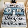 1PC Custom Name Spirit Style Patterned Flannel Blanket Suitable For All Seasons for Home Decor Warmth and Comfort Gifts Holiday Present_lx