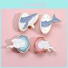 Cartoon Ocean Animal Metal Enamel Brooch Featuring Whimsical Whale Rabbit And Cat Designs For Stylish Fashion Accessories