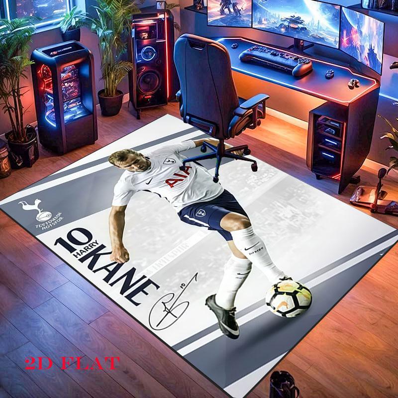 Harry Kane Hero Poster Carpet Rug for Living Room Bedroom Home Sofa Decoration,Kids Play Nonslip Floor Mat