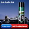 Tire Foam Bright Cleaner Black Tire Wax Lotion High Gloss Spray Cleaner Moisturizing Tire Polish Waterproof