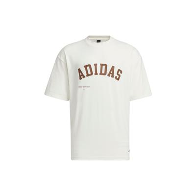 adidas Sportswear Short Sleeve Tee With Letter Logo Print And American Retro Style Men Tops Han-Jade-White IS4960