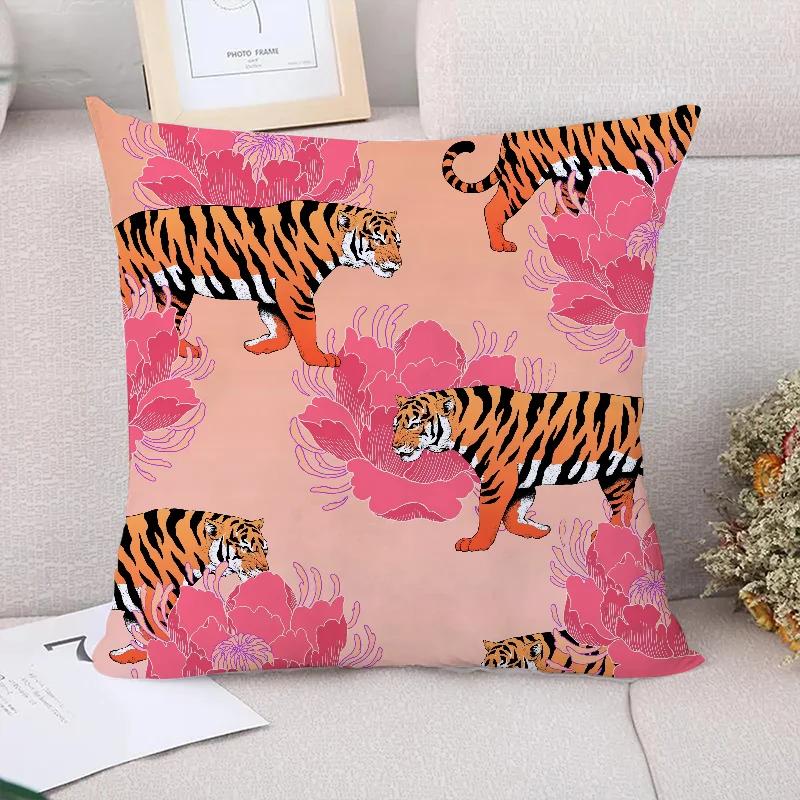 tiger Cushion Cover for Pillow Covers Decorative Cushions Home Decor Pillowcase x Couch Pillows Twin Size Bedding Sofa