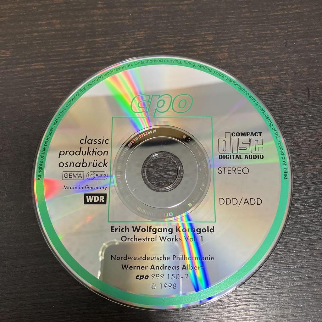 [USED] Korngold Orchestral Works Vol. 1-4 4-CD Set Rare Valuable