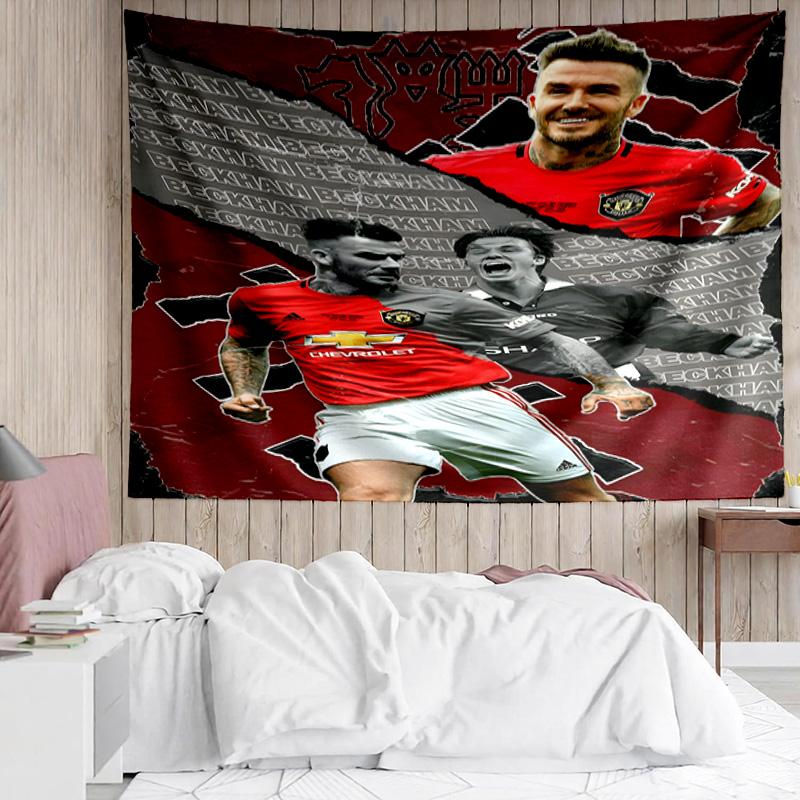 David Manchester United Legend Tapestry, Unique Design Tapestry, Suitable for Bedroom,Livingroom, Playroom,Heartwarming Fan Holiday Gifts