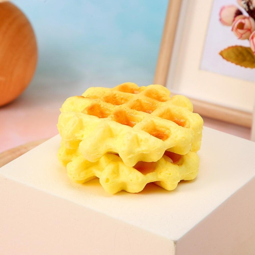 Soft Simulated Cheese Bun Stress Relief Squeeze Toy Funny Bread Squishy Toy for Adults Kids Gift