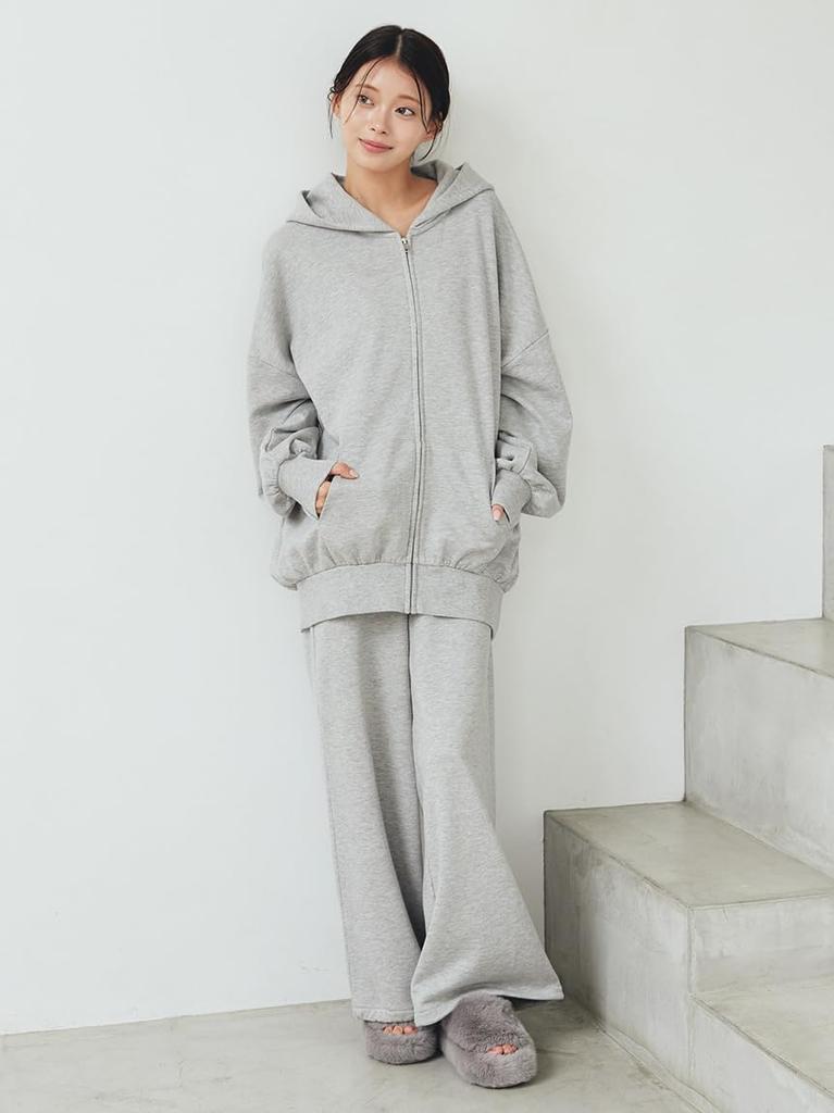 long pants PWCP255306GRYF Fleece-lined