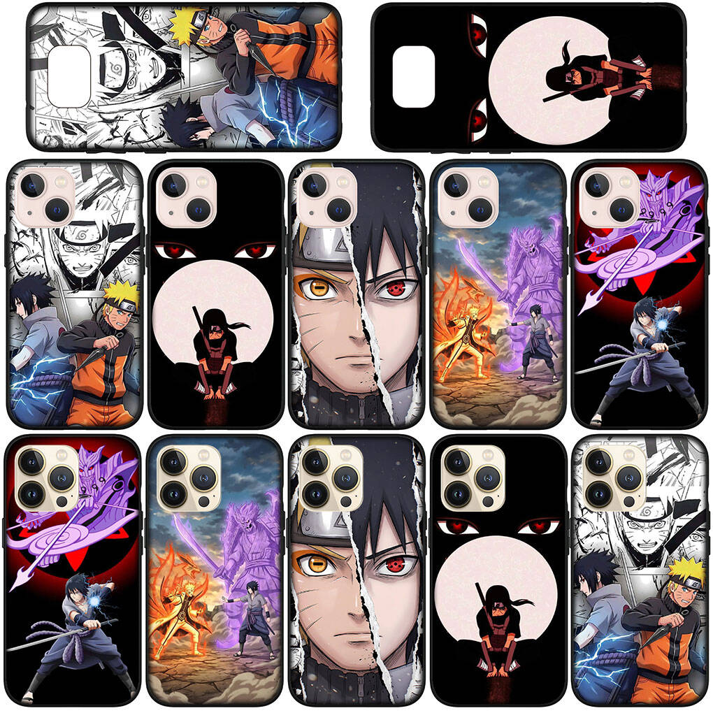 Phone Case for iPhone 17 15 16 Plus Redmi Note 14 12 11 13 Pro Max Huawei P30 P20 Lite OPPO A60 A40 A80 A38 A54 A17 Anime Uchiha Sasuke Narutos Cover