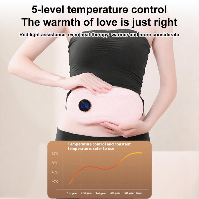 Vibration Fitness Massager with Heating Settings, Body Abdominal Weight Loss Belt, Waist Hot Compress, Household Shaking, Body Building Machine
