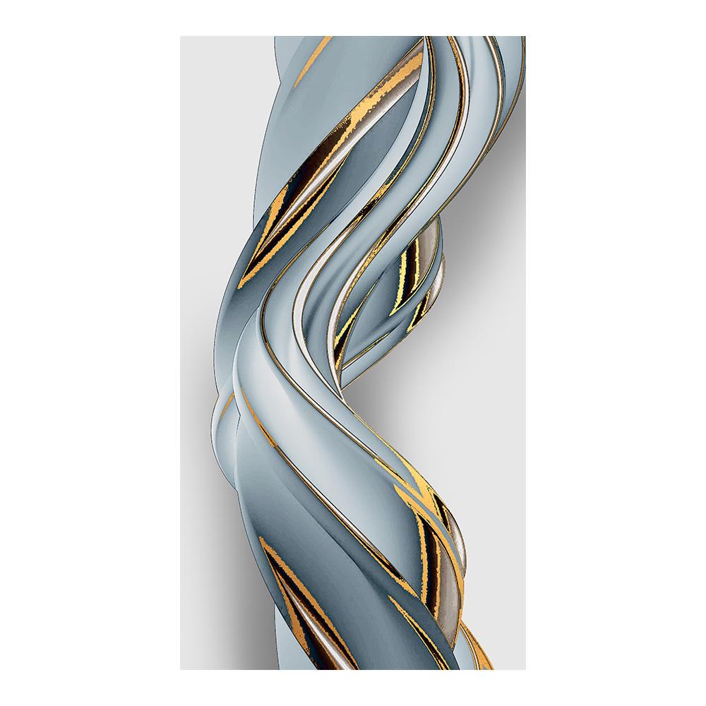 Modern Nordic Abstract Ink Wall Art Canvas Painting Gold and Black Versatile Ribbon Posters Prints Picture for Living Room Decor