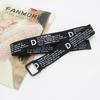 Tactical Belt Black Double Ring Canvas Belt Unisex Jeans Wide Belt