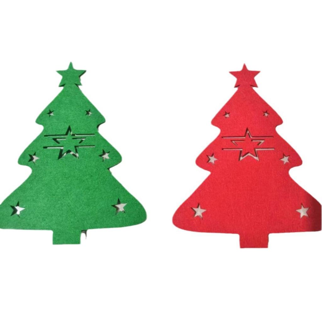 Felt Christmas Cutlery Mat Party Home Dinner Table Kitchen Decor Christmas Ornament