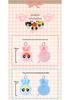 Powerpuff Girls Bunny Costume Mini Shoulder Bag with Bubble Earphone Case & Plush Pendant