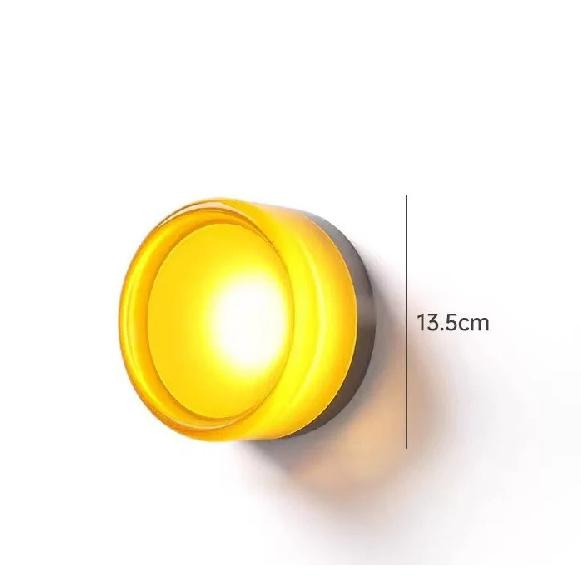 Nordic Round Wall Light Fixtures for Bedroom Bedside Hotel Background Decoration Led Modern Colorful Lamp Luminaire