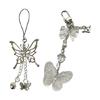Unique Anime Keychain with Butterfly Bell Pendant Charm for Cosplay Enthusiasts