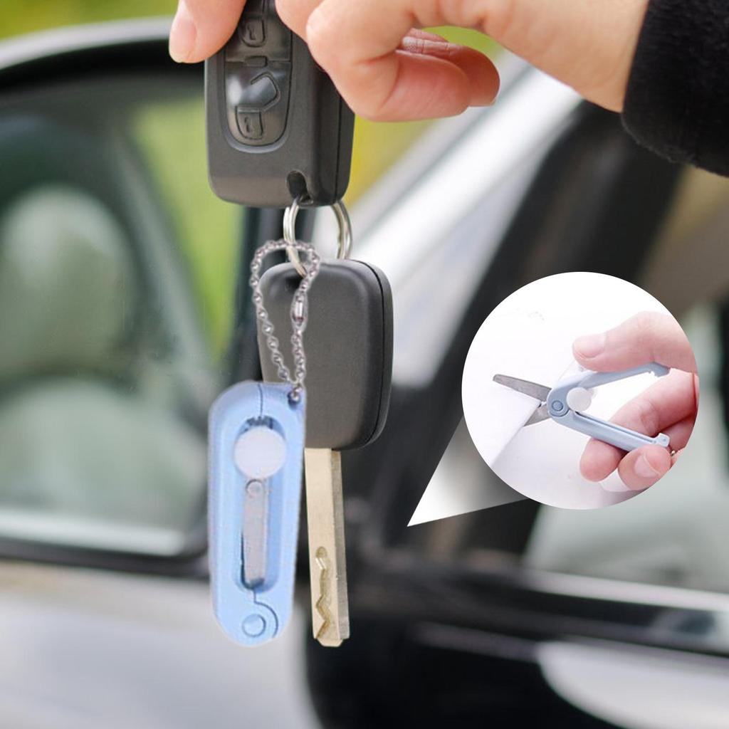 Foarfecă Pliabilă Mâner Confortabil Accesorii Asistente Medicale Foarfecă Mică de Călătorie Cu breloc Pentru Femei Băieți Fete Tineri Adolescenți Soție Soț