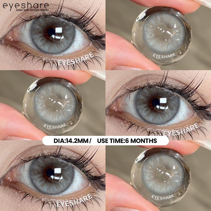 EYESHARE New FLORENCE Series Contact Lenses for Eyes Natural Korean Softlens 14.5mm Brown Eye Lens Gray Pupils Cosmetics