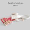 Disposable Rice Husk Tableware Set