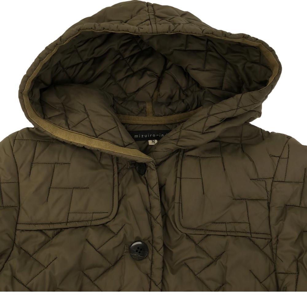 mizuiro ind Hooded Quilted coat M Khaki green Women Used