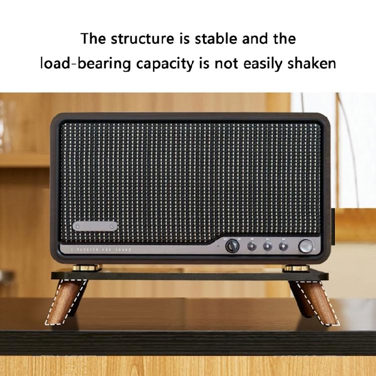 Small Speaker Platform Wood Acrylic Universal Wooden Speaker Mount Multiple Purpose Sound Holder for Device M330