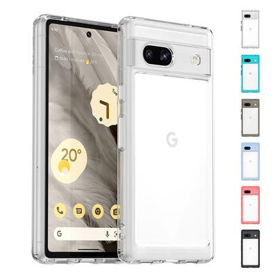 Voor Cover Google Pixel 7A Hoesje Pixel 7A Capas Bumper Schokbestendig Achterkant Helder Transparant Meerkleurig Fundas Google Pixel 7 Pro 7A