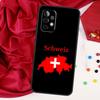 Switzerland Swiss Flag For Samsung Galaxy A26 A05 A06 A16 A54 A34 A14 A22 A32 A52 A55 A35 A15 A53 A13 A56 A36 Case