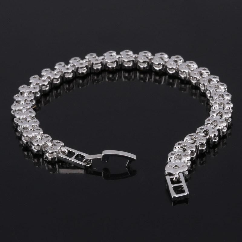 Ka Shi Tong Roman Crystal Zircon Bracelet: Elegant Ladies' Shiny Jewelry, Perfect Christmas Gift