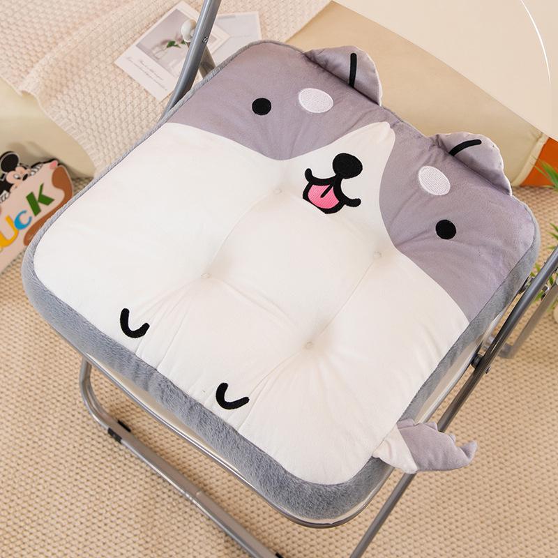 Cartoon Plush Chair Pad for Kids - Height Boost & Comfort