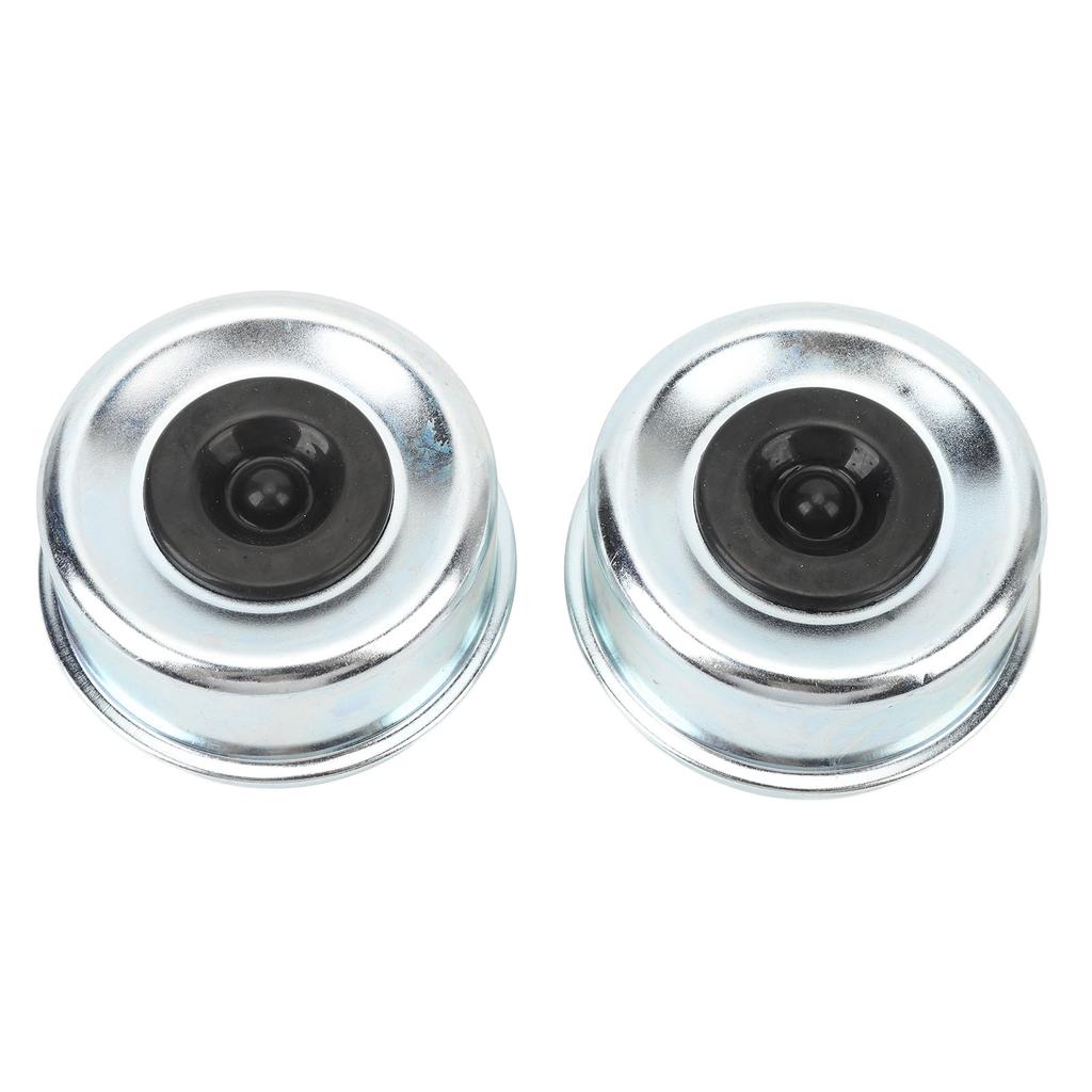 2Pcs Trailer Axle Bearing Dust Cap 2.72in OD Steel Alloy Galvanized Trailer Wheel Hub Bearing Grease Cover for 7000 To