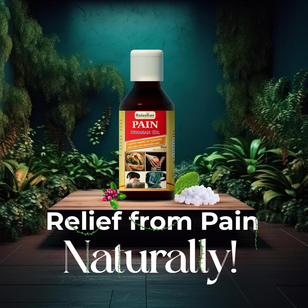 Rajasthan Herbals - Ayurvedic Pain Ni_waran Oil | For Both Men & Women | Pack Of 2 (Each -90ml)