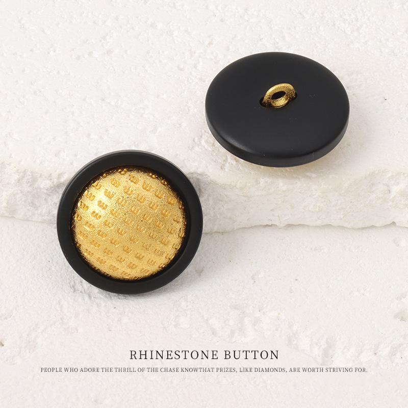5pcs Metal Resin Double Button Coat Jacket Retro Style Buttons Sweater Suit Trench Coat Hand Sewn Buttons