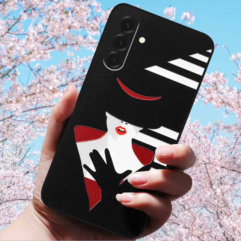 3D Relief Embossed Retro For Galaxy A17 5G Case Soft Silicone Back Cover Cases For SAMSUNG Galaxy A17 A17 5G 3D TPU Relief Cases
